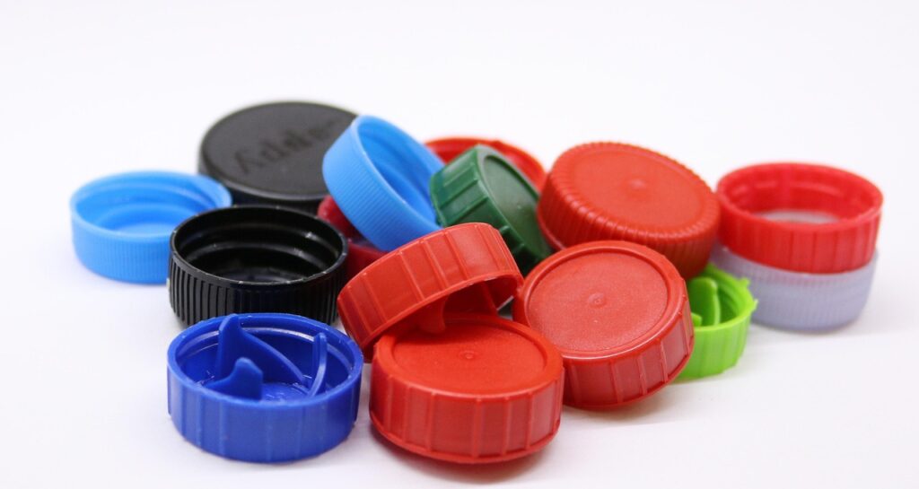 plastic screw caps, caps, plastic, garbage, artificial, waste, segregation, plastic, plastic, plastic, plastic, plastic